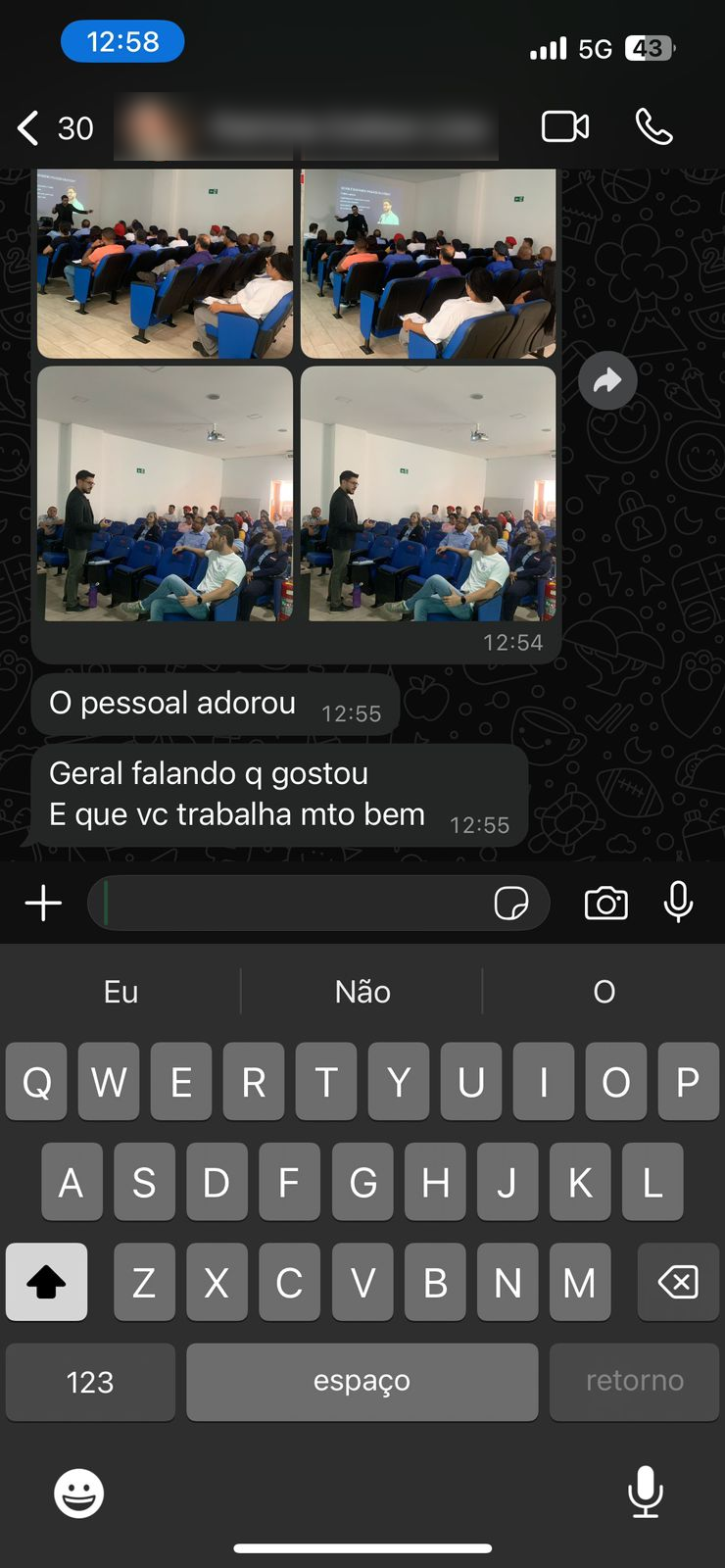 Depoimento de cliente satisfeito