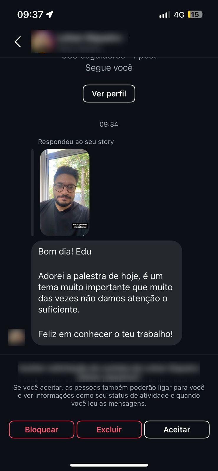 Depoimento de cliente satisfeito